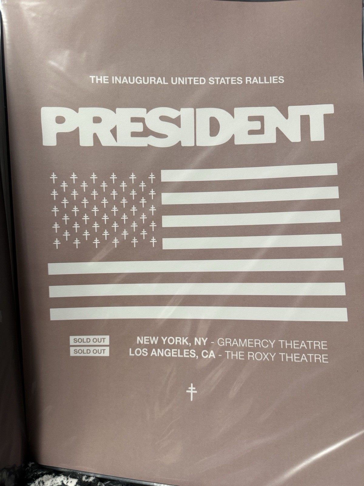President Band 2025 Inaugural United States Rallies 18×24 Tour Poster, LA/NYC