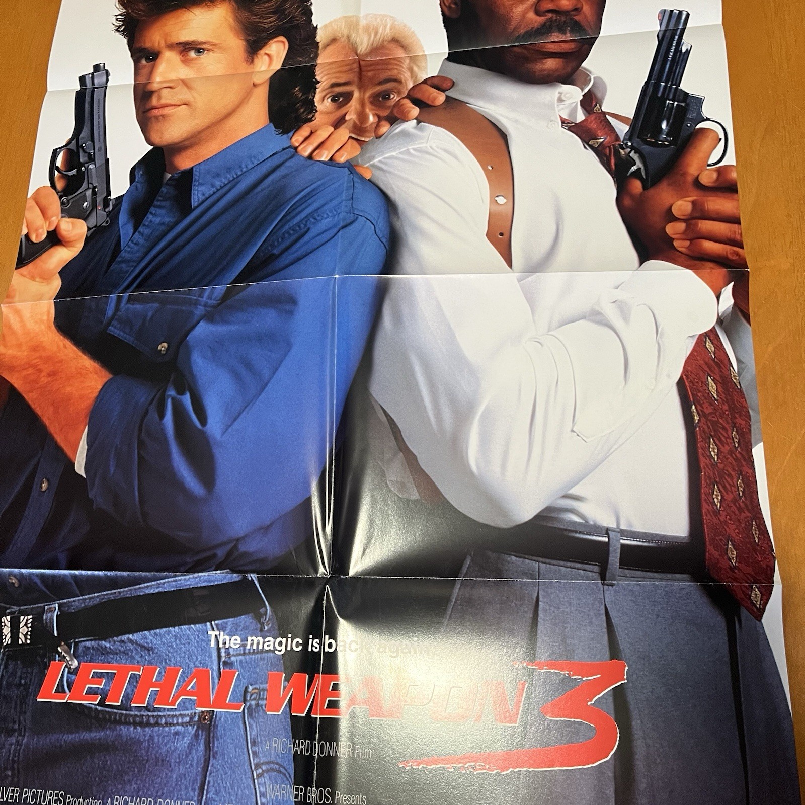 Lethal Weapon 3 Original 1992 Folded 1sh Movie Poster Mel Gibson Danny Glover