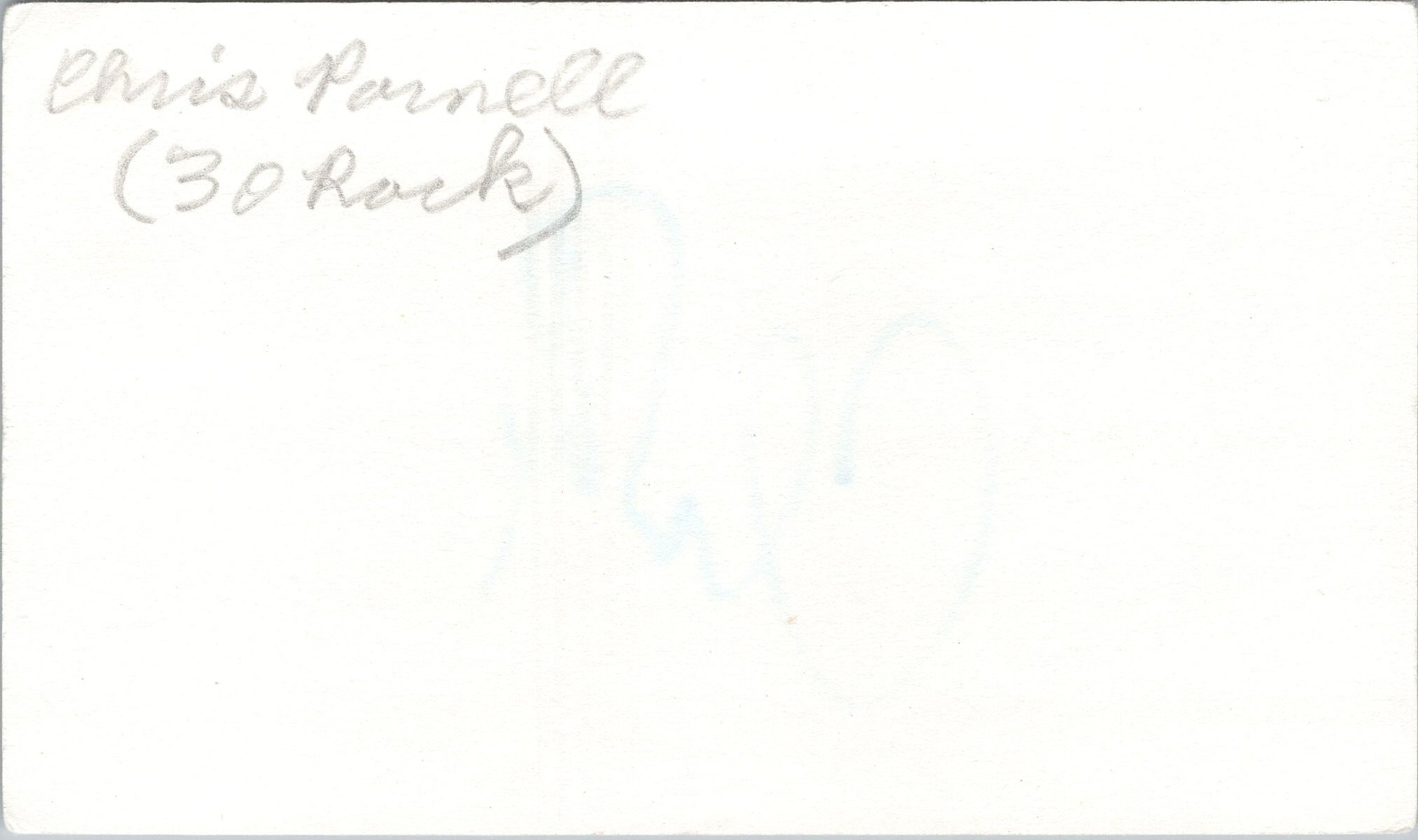 Chris Parnell Signed 3×5 Index Card 30 Rock, SNL Autographed