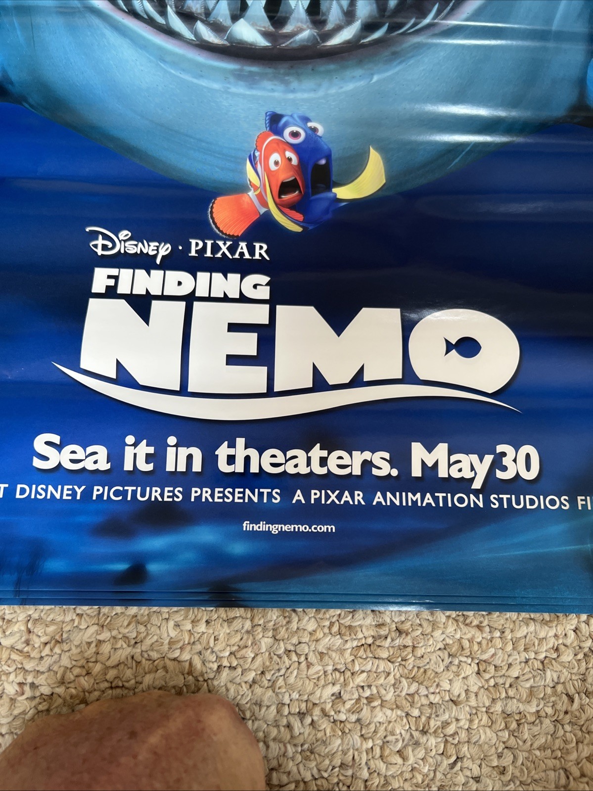 FINDING NEMO – Original 18 X 27 Mini Rolled Movie Poster – Disney Pixar