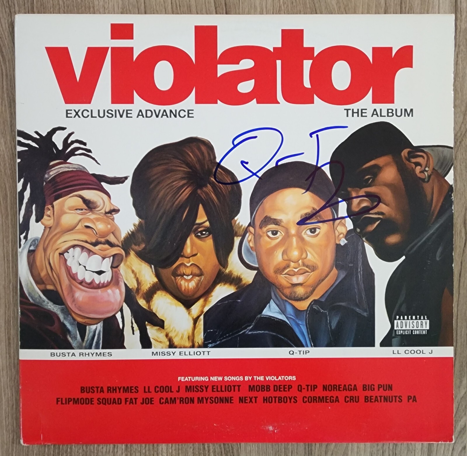Q-Tip Signed Violator The Album Vinyl Record LP Hip Hop Rap LEGEND RAD