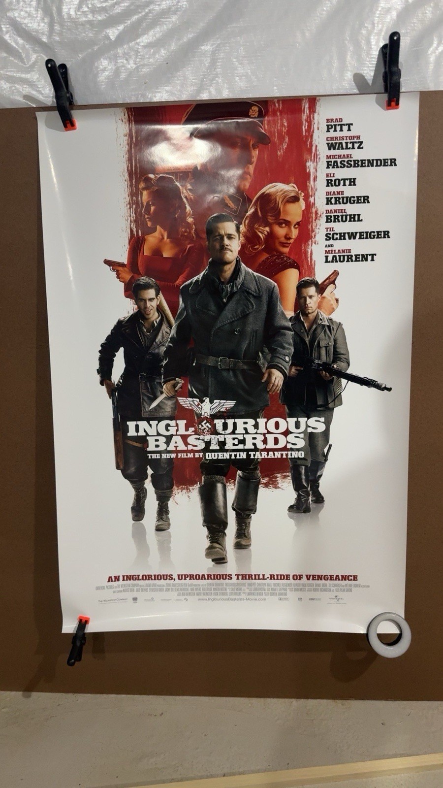 Inglourious Basterds original DS movie poster 27×40 D/S US version