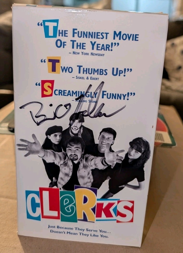 CLeRKS VHS Signed by Dante Hicks – Brian O’Halloran 1994