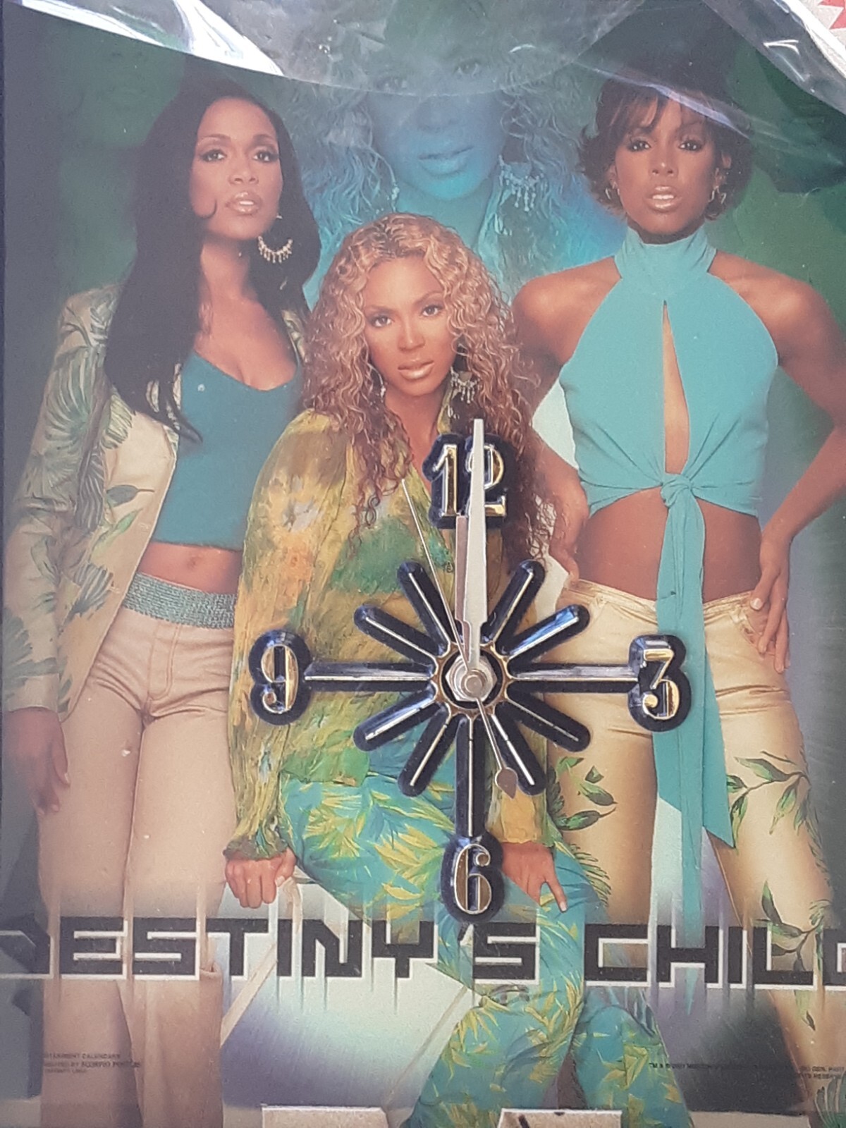 Destiny’s Child Wall Clock 2001 NEW in Box 10 x 12 RARE