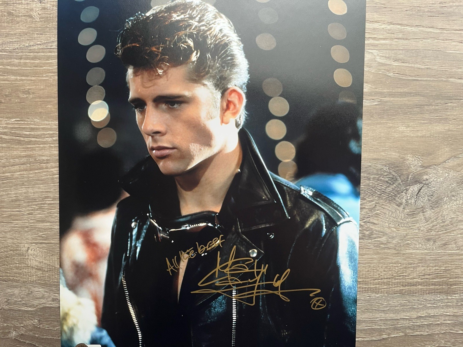 Maxwell Caulfield Signed Michael Carrington 11×14 Photo Beckett COA Grease 2