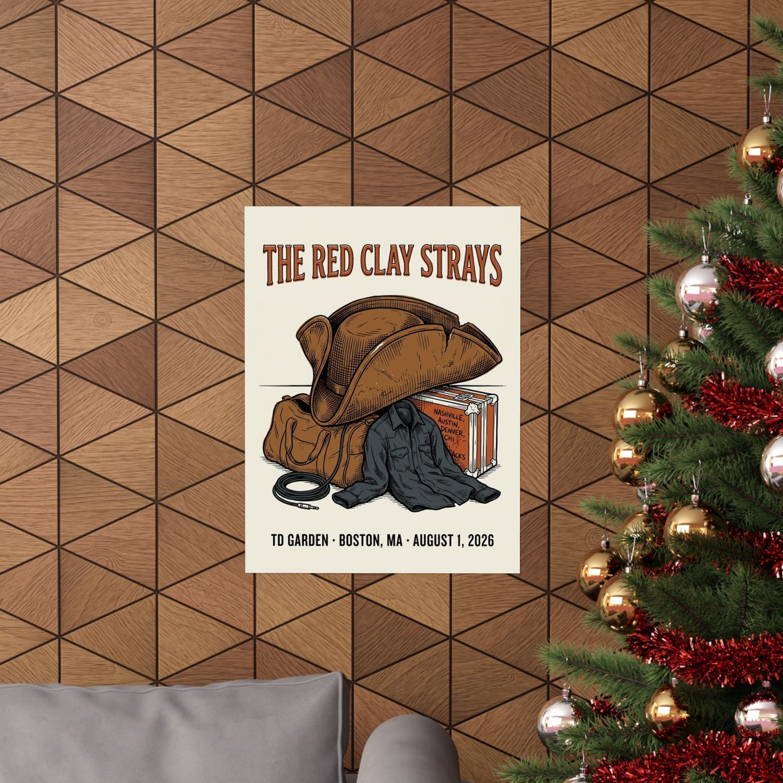 The Red Clay Strays | August 1, 2026 | Boston, MA | Concert Poster
