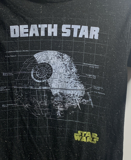 Star wars t shirt small adult unisex short sleeve cotton/rayon blend