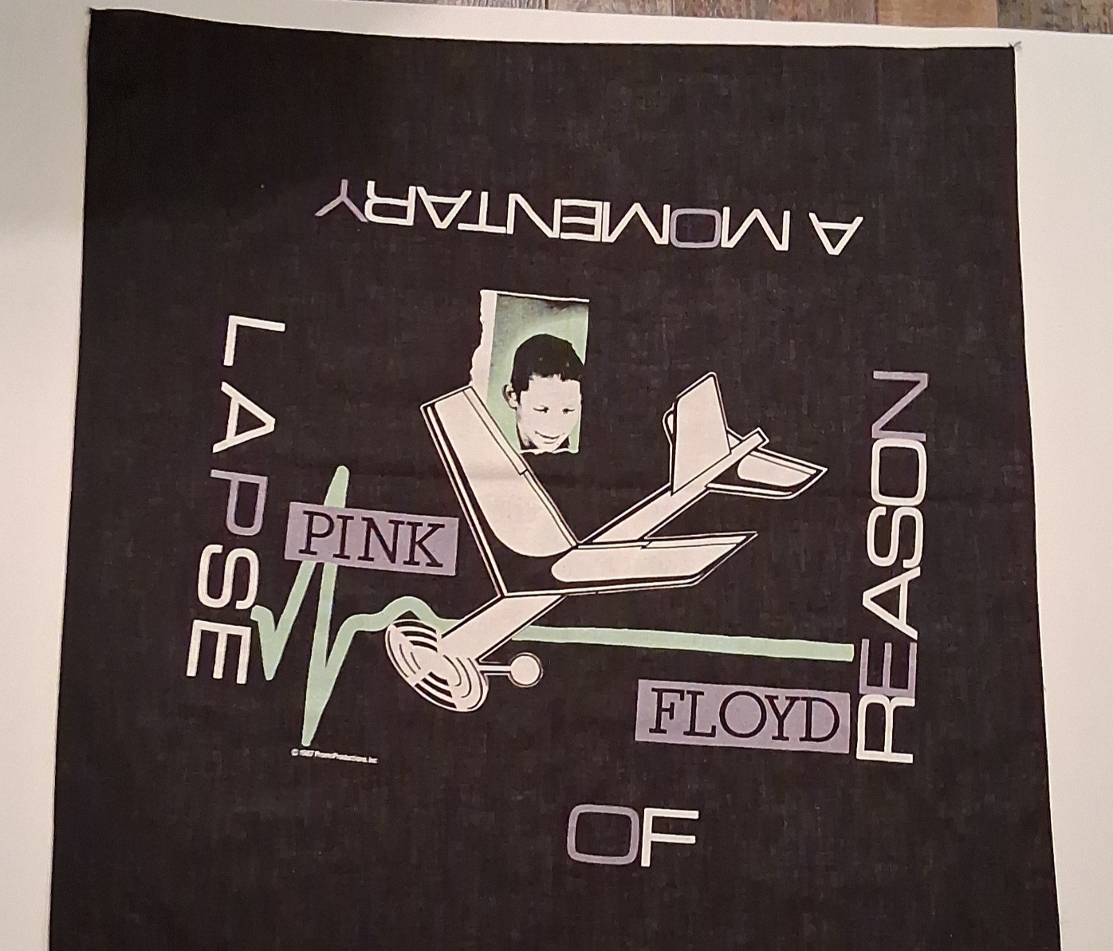 Vintage Pink Floyd 1987 Bandana A Momentary Lapse of Reason Tour Tampa Rare