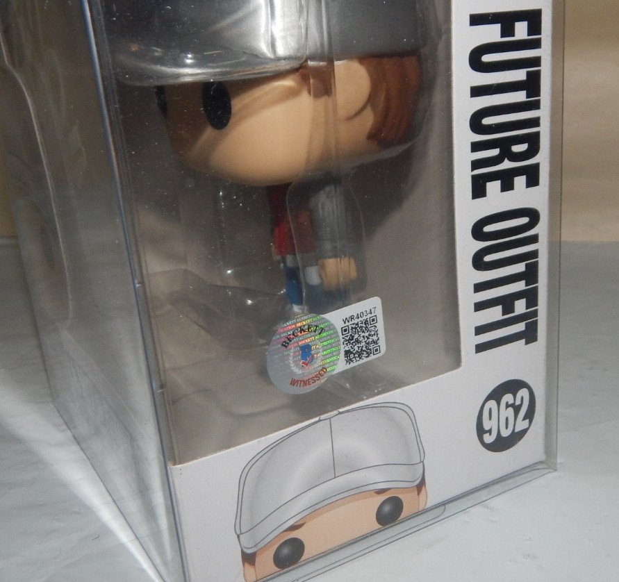 Funko Pop! MICHAEL J FOX Signed 962 Back to the Future Marty Figure Beckett COA
