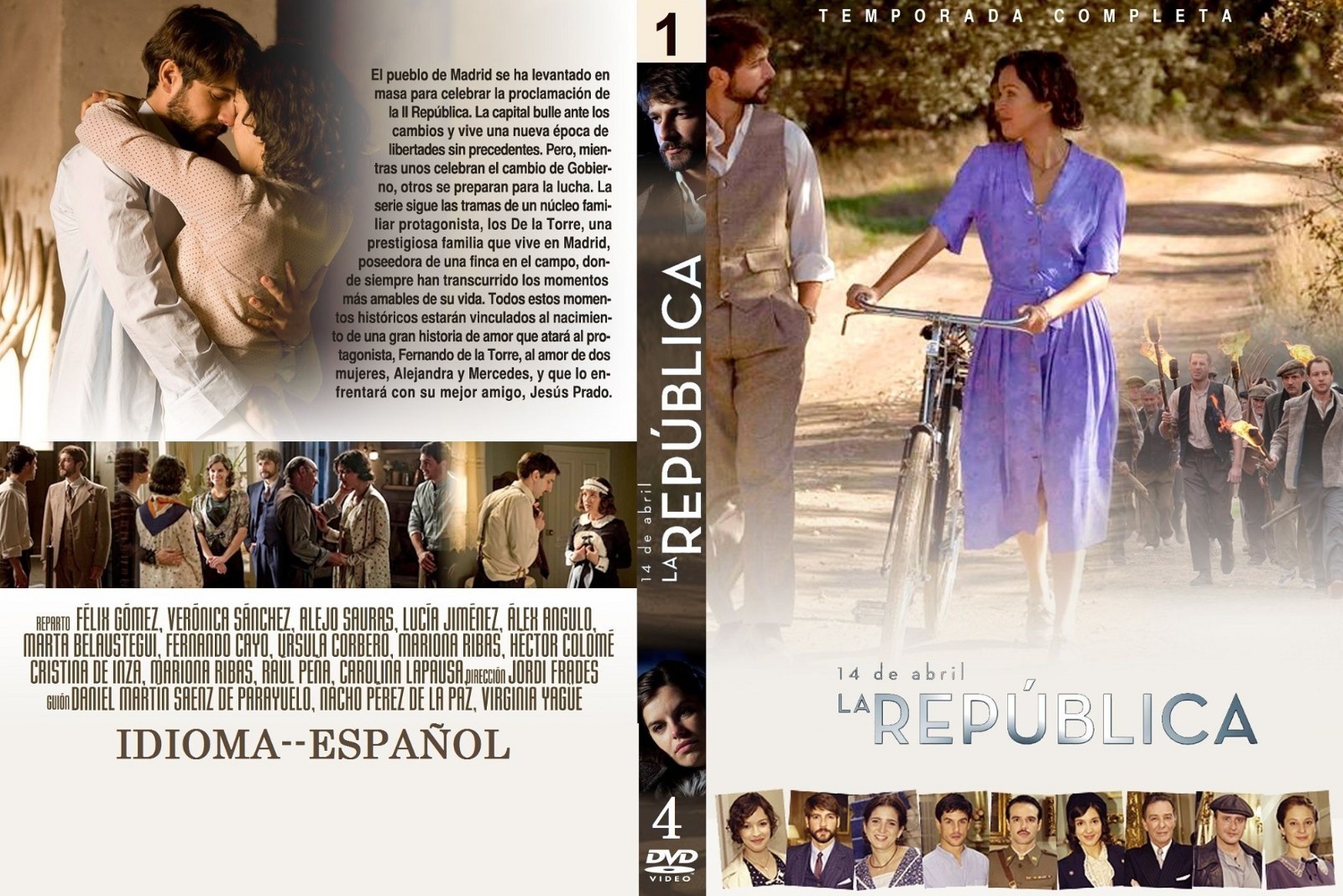 ESPAÑA SERIES, 14 DE ABRIL,LA REPUBLICA, 1RA,2DA, 30 CAPIT/10 DVD/BOXES, 2018