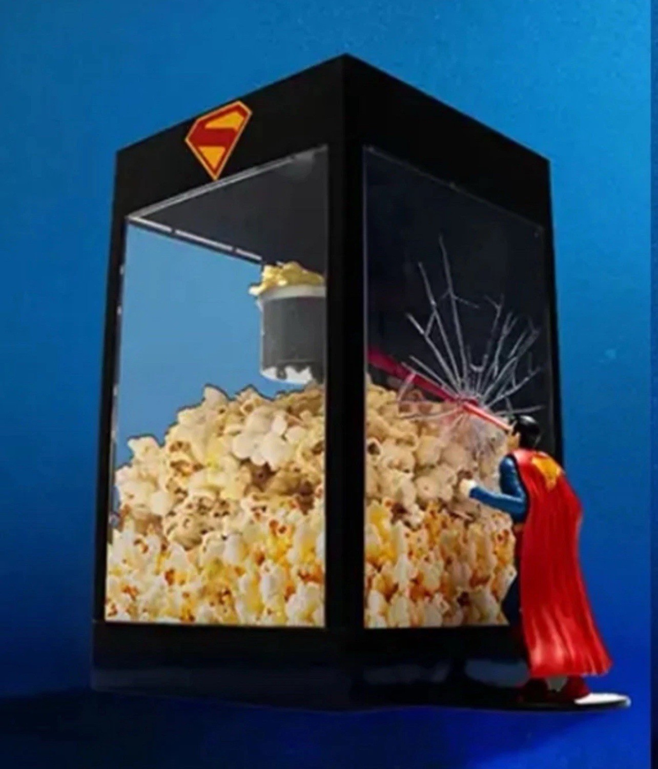Superman Movie 2025 Regal Theatre Heat Vision Popcorn Bucket New IN HAND