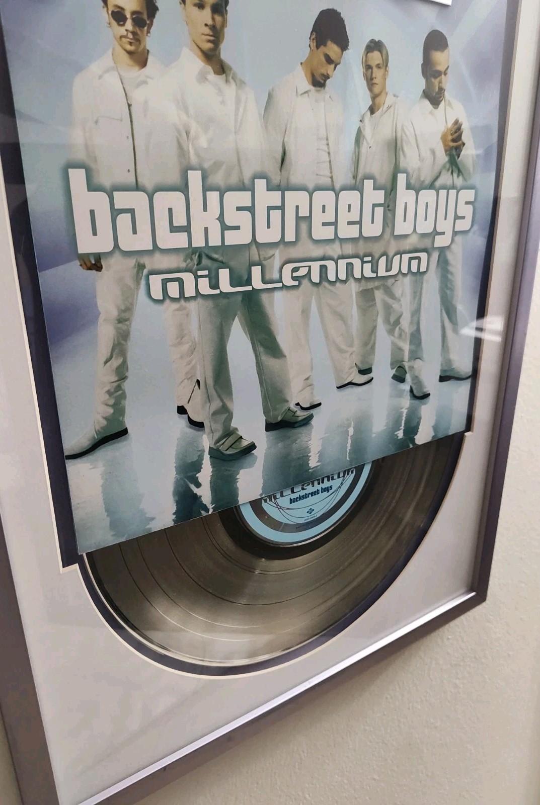 BACKSTREET BOYS & BRITNEY SPEARS RIAA 12M Platinum Record Award DUEL 16X39