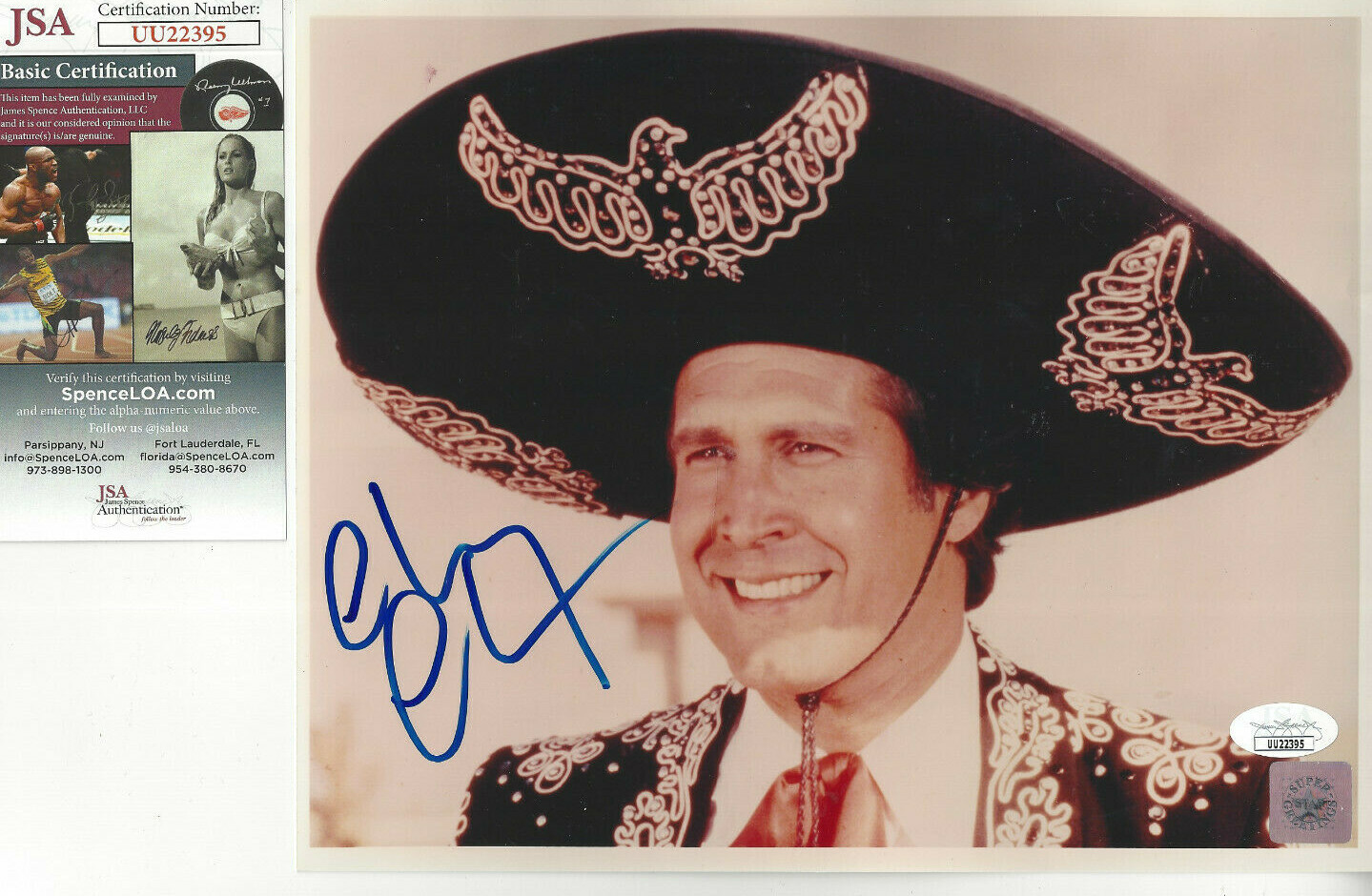 Three Amigos autographed 8×10 photo by Chevy Chase JSA Certified