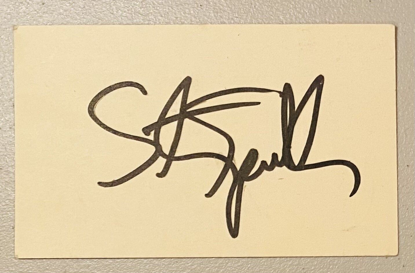 Steven Spielberg Signed Autographed 3.5 x 5.5 Card Full JSA Letter Jaws Jurassic