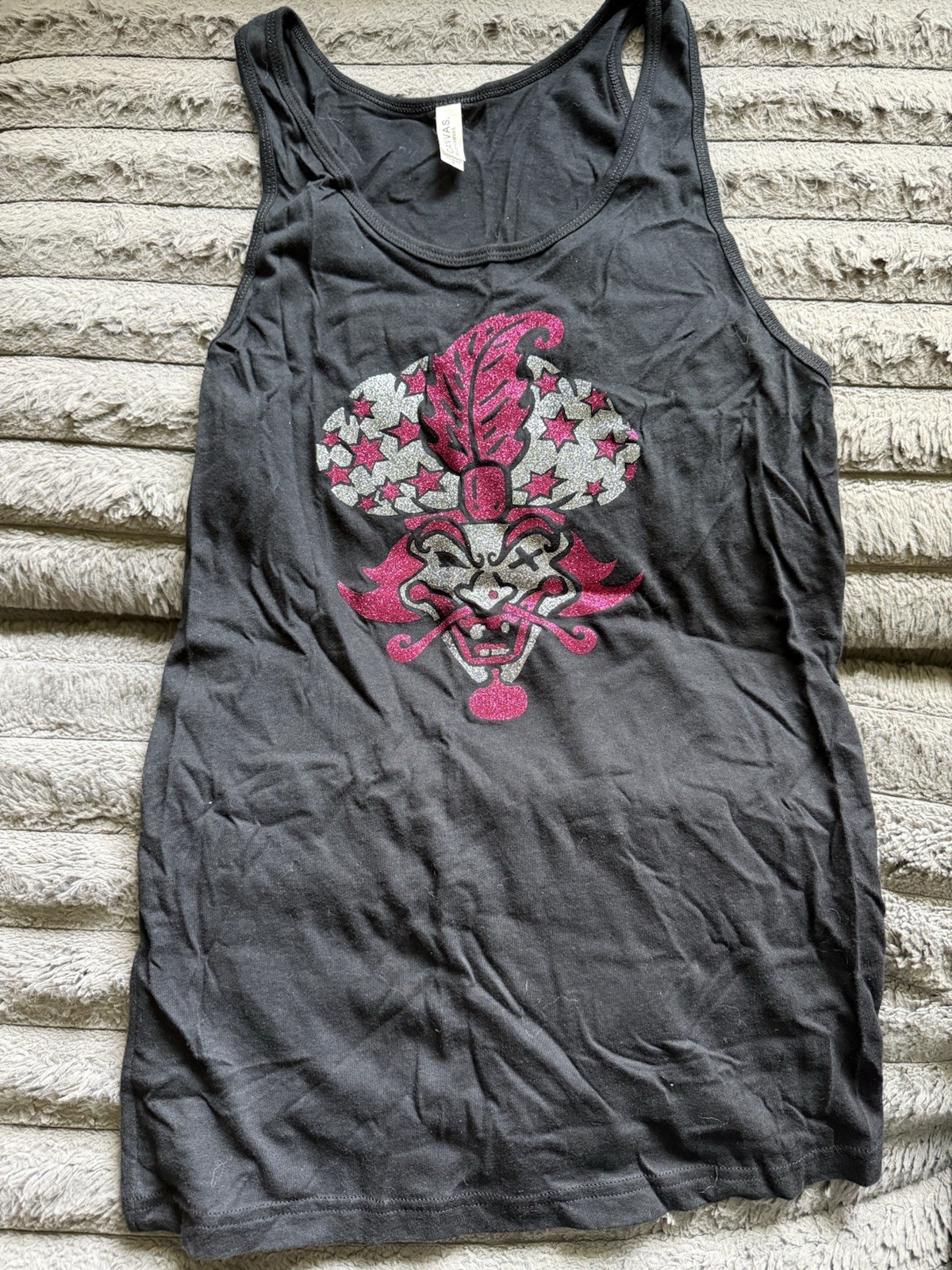 Insane Clown Posse Great Milenko Women’s Glitter Tank Top Size Small