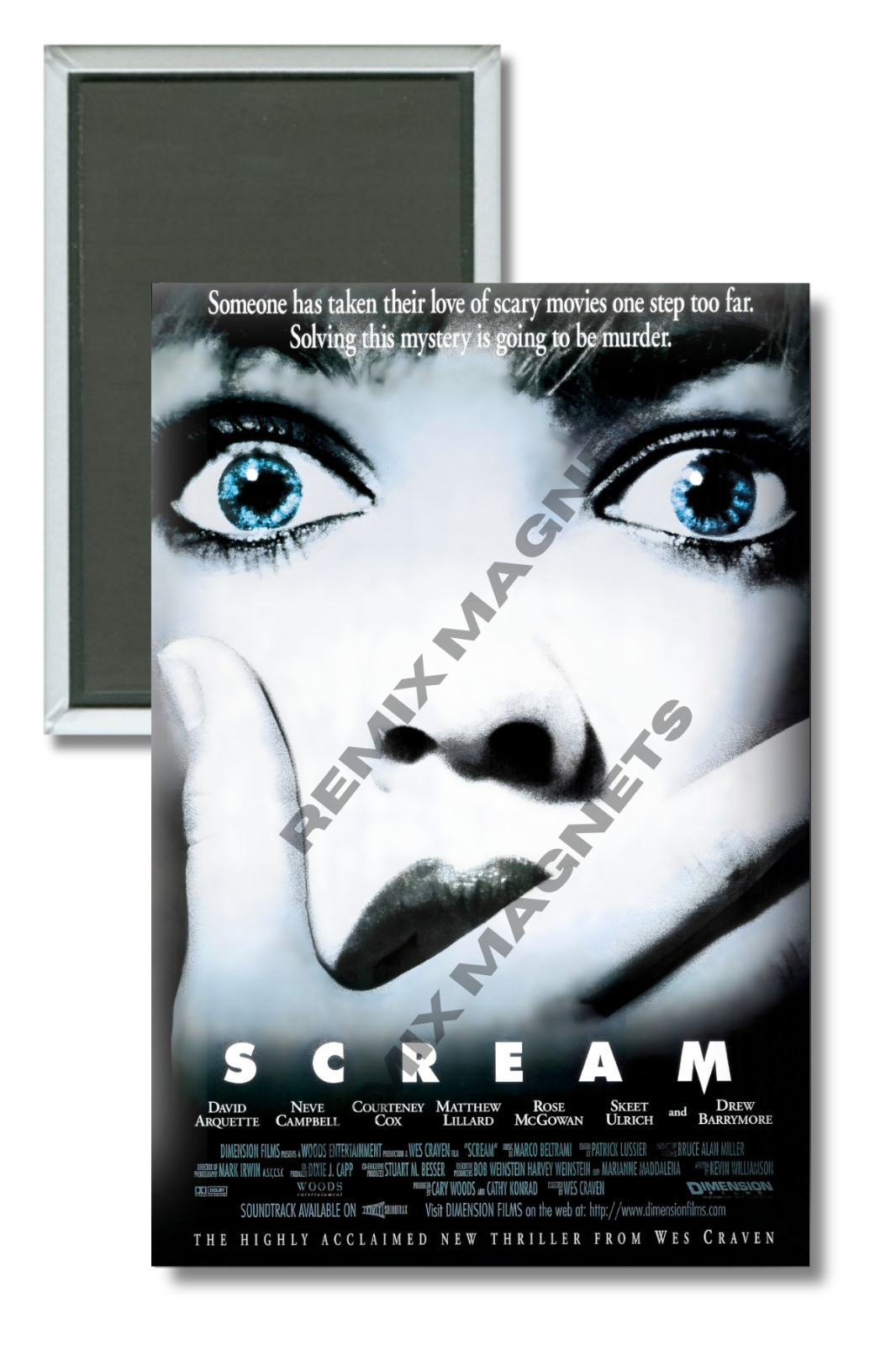 Scream 1996 Movie Poster 2″ x 3″ Refrigerator Magnet