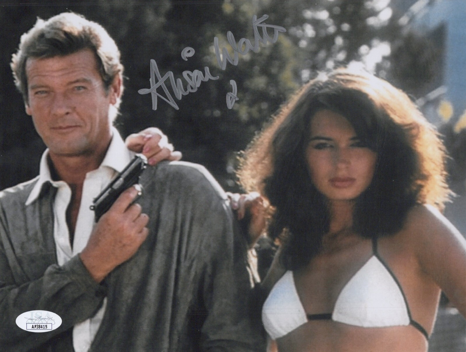 ALISON WORTH Signed BOND GIRL 8×10 Photo Octopussy / For Your Eyes Only JSA COA
