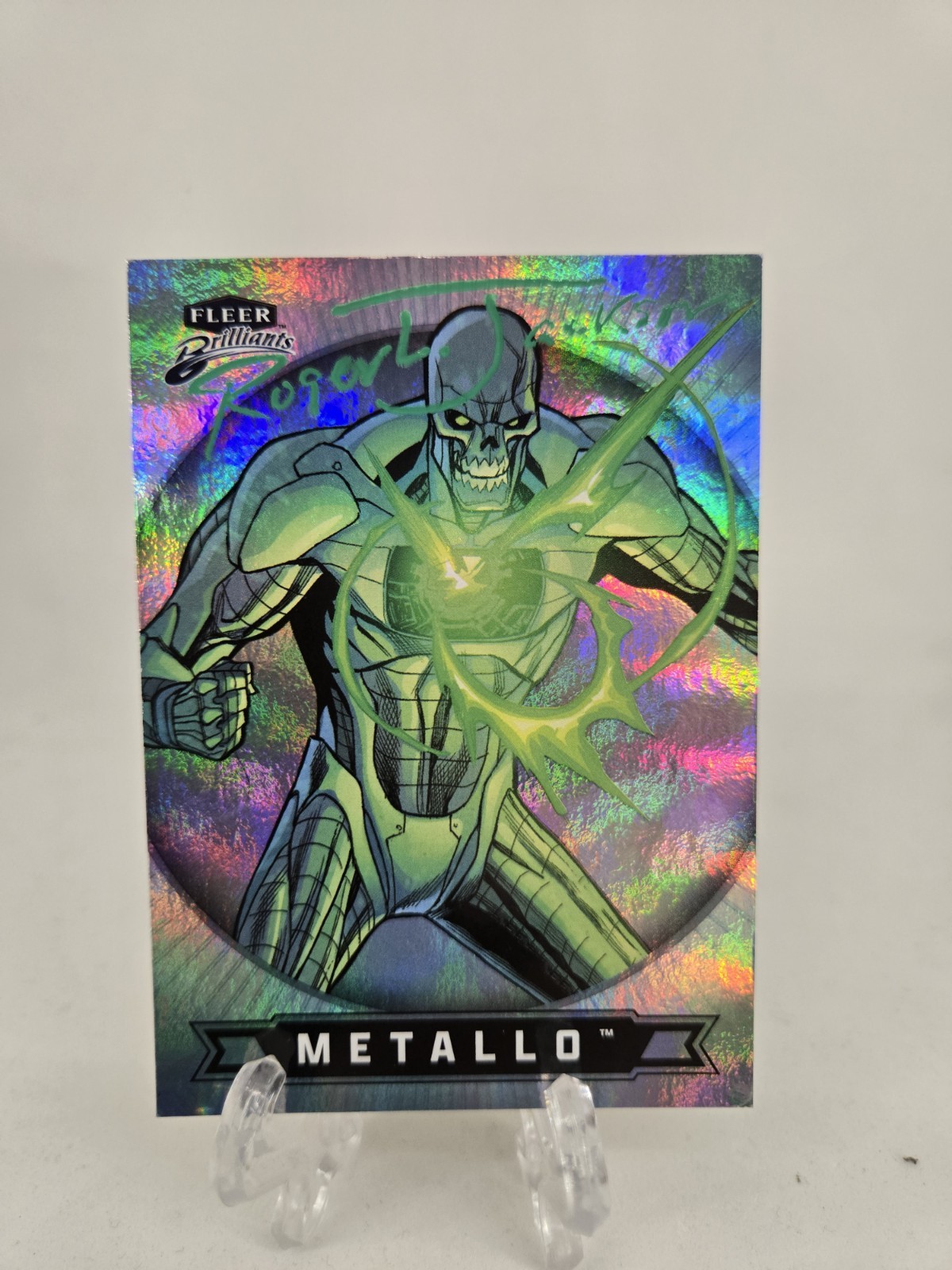 Roger Jackson Signed Fleer Brilliants Metallo Trading Card! JSA COA!