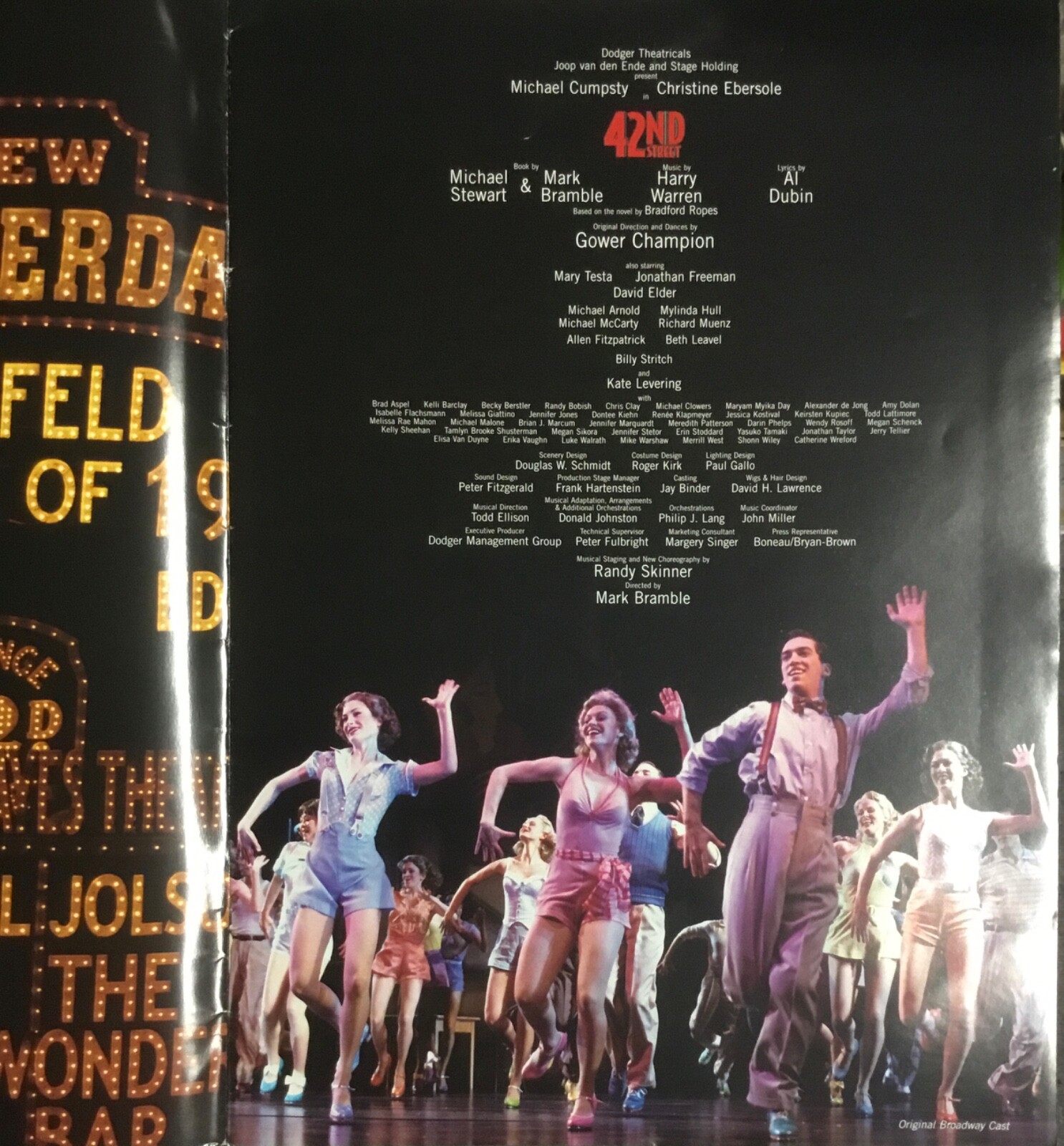 Program 42nd Street Musical 2001 GOOD condition FREE SHIP