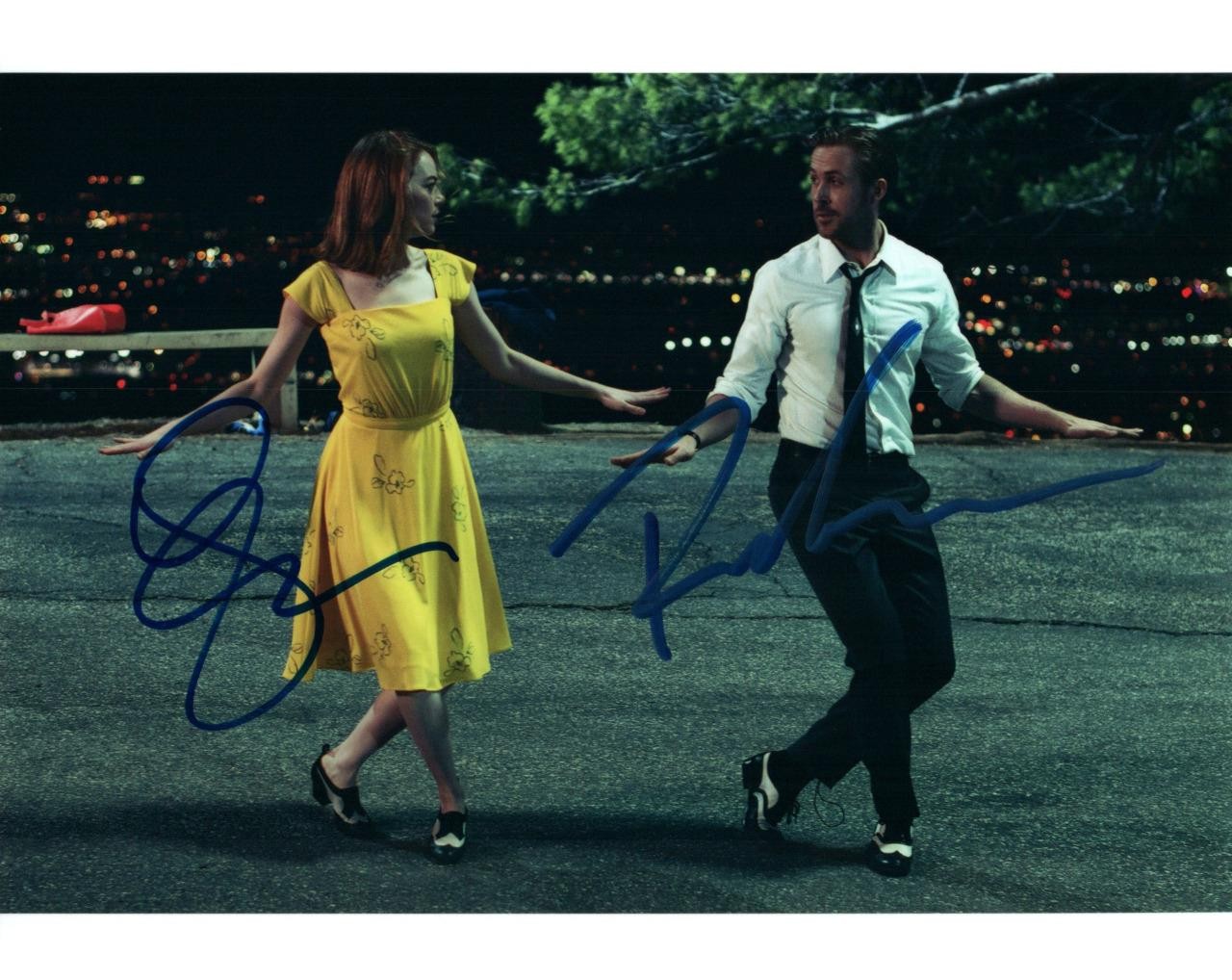 Ryan Gosling Emma Stone signed 8×10 Photo autograph Picture autographed and COA