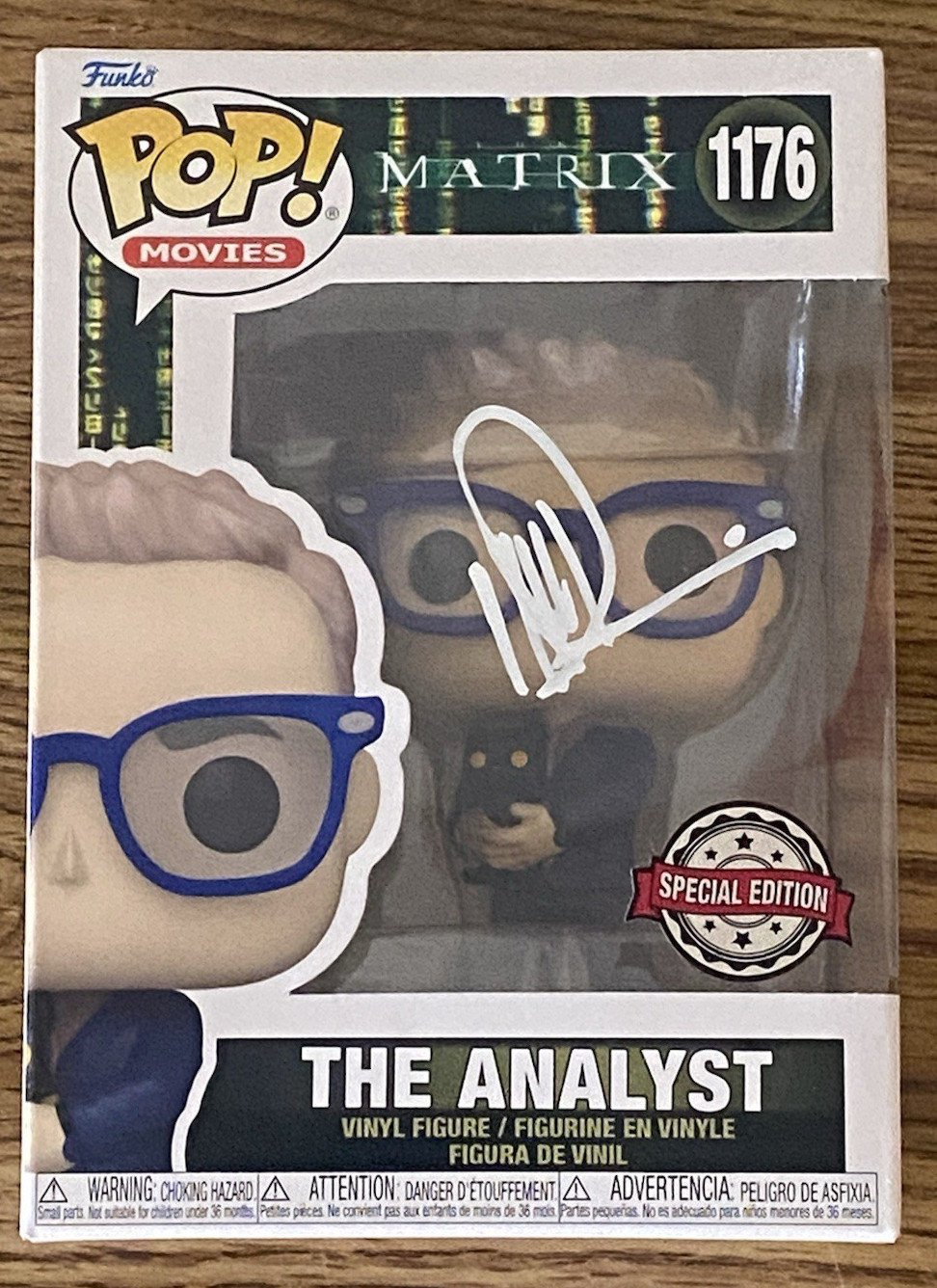 Neil Patrick Harris Autographed Matrix Resurrections The Analyst Funko Pop #1176