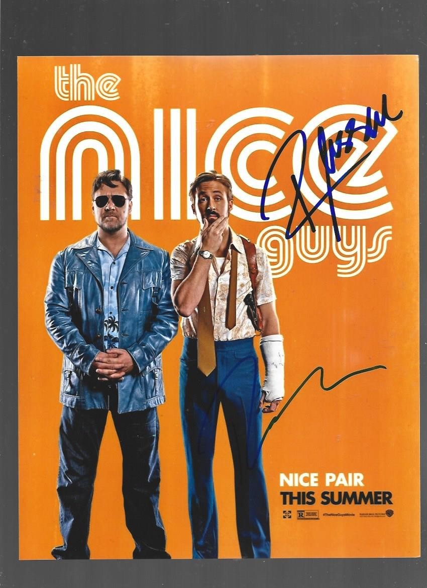 Hand Signed autograph on 8 x 10 of Russell Crowe & Ryan Gosling “Nice Guys”