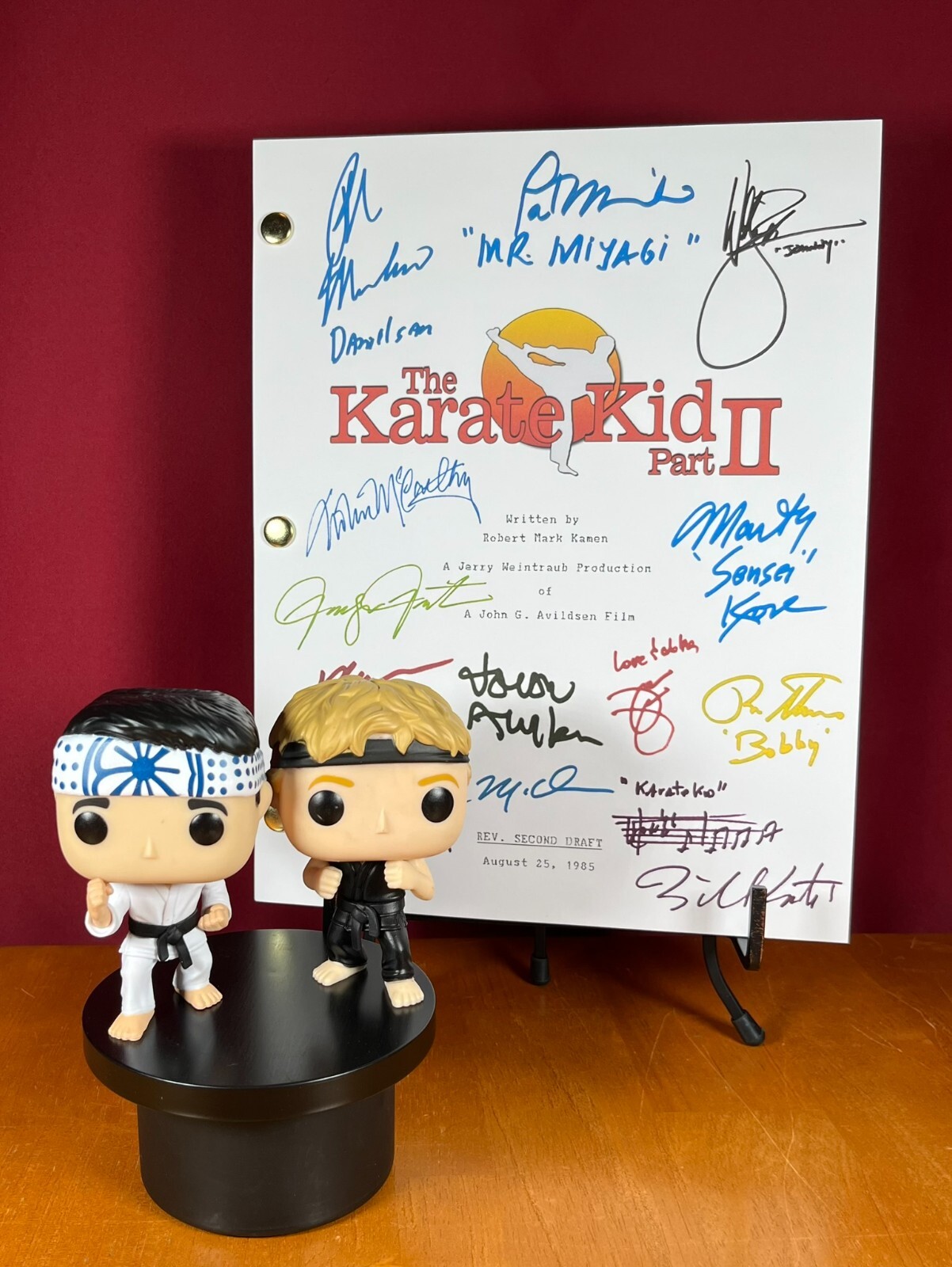 The Karate Kid Trilogy Scripts Signed- Autograph Reprints- Cobra Kai