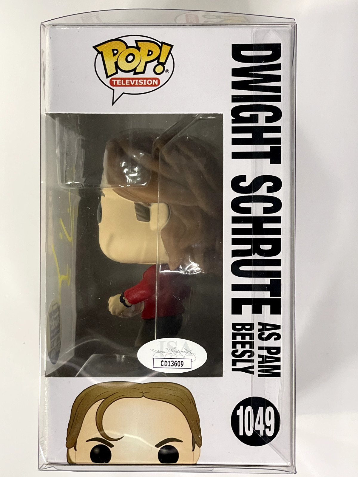 Pop Television Office Dwight Schrute as Pam #1049 Signed by Rainn Wilson Funko