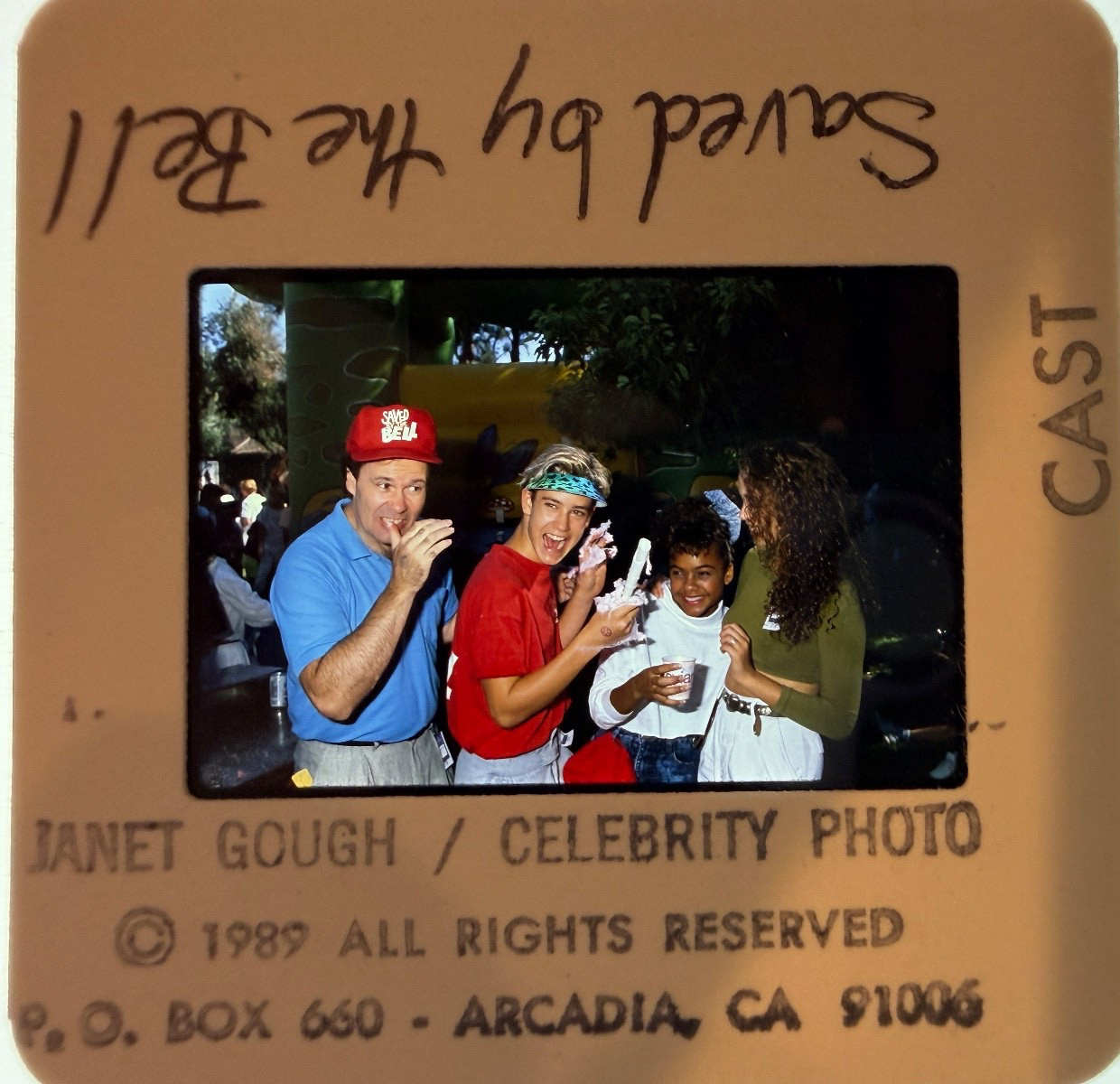 SAVED BY THE BELL CAST CANDID 1980’S ORIGINAL PHOTO 35mm Slide Transparency 313
