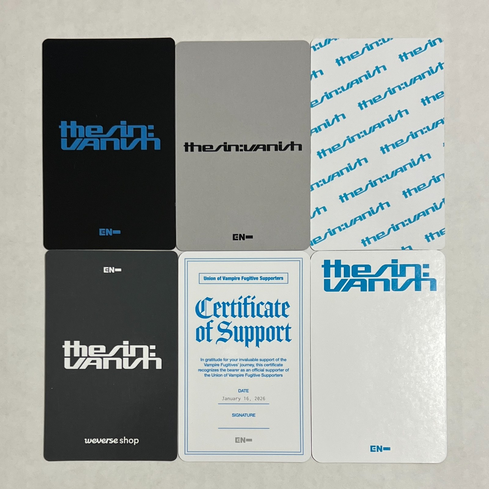 Enhypen Ni-ki Niki The Sin Vanish Walmart Exclusive Photocard set