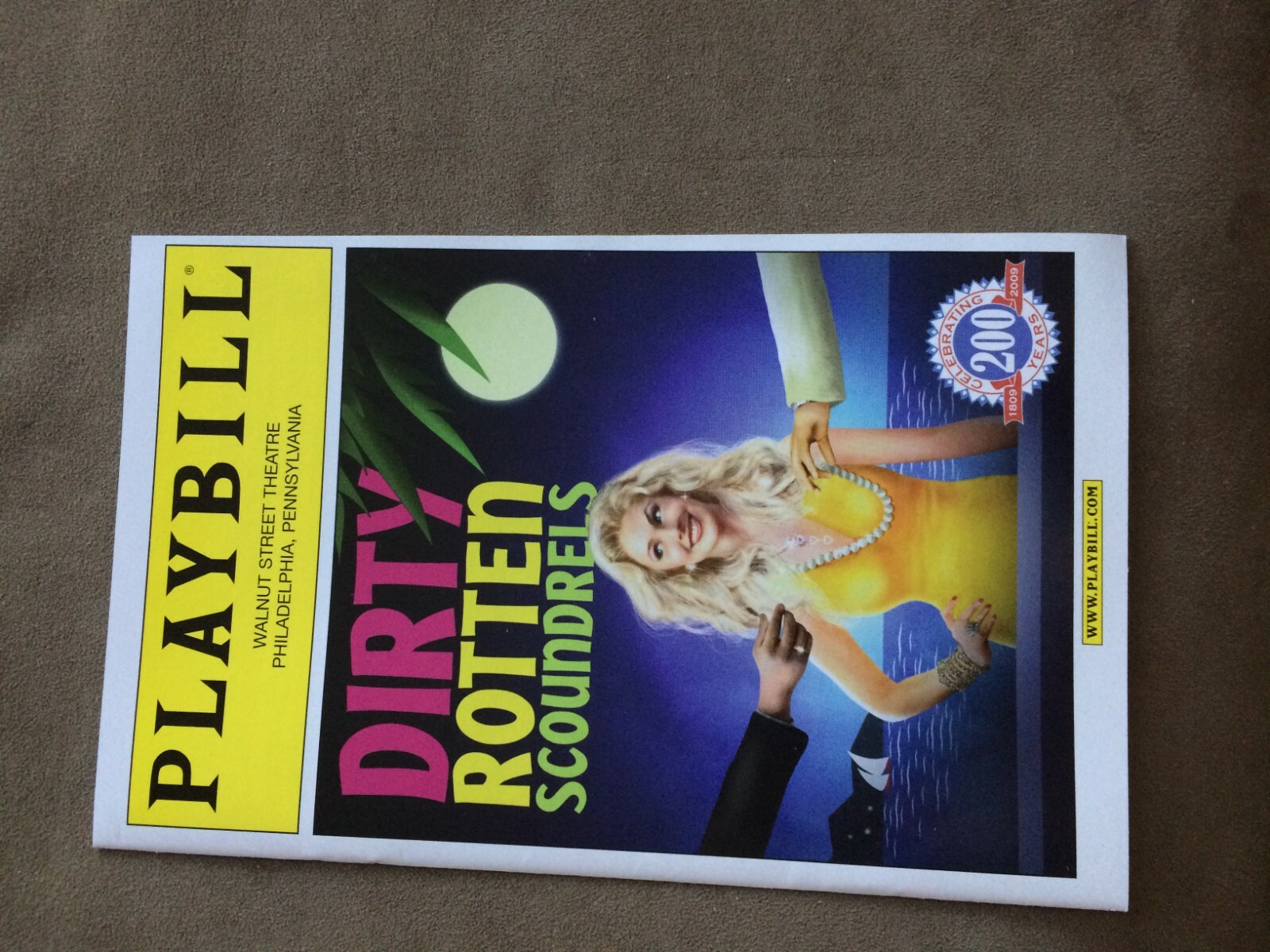 DIRTY ROTTEN SCOUNDRELS COLOR COVER PLAYBILL WST