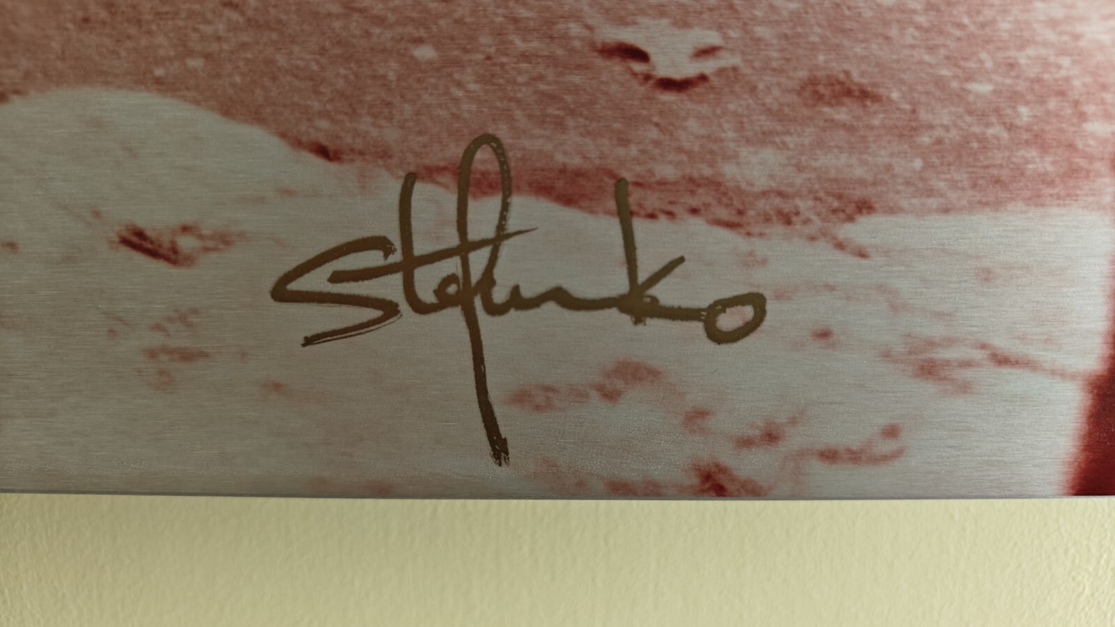 Bruce Springsteen, “Corvette Winter”, signed by Frank Stefanko, 32″ x 24″, 1/25