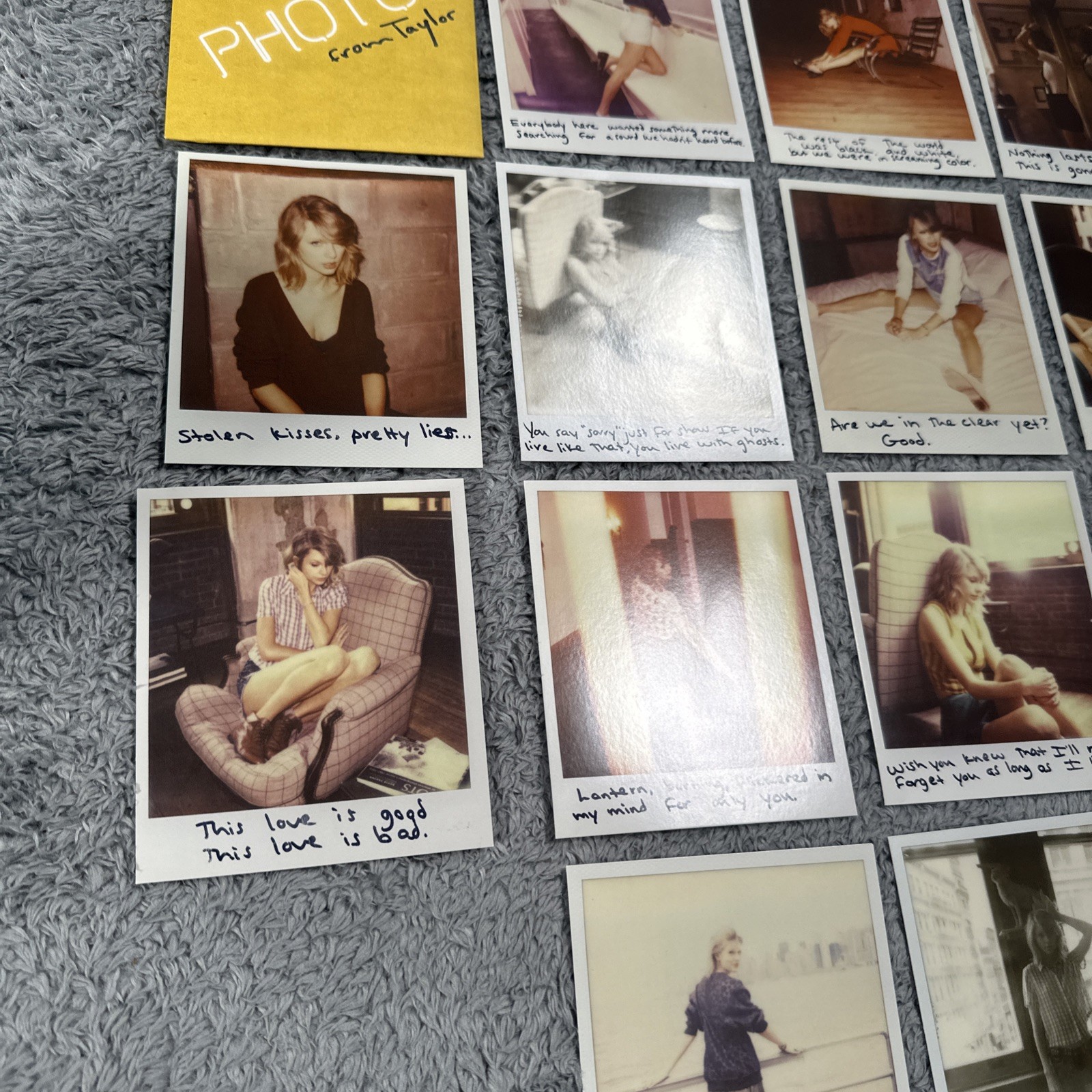 Taylor Swift 1989 Photos from Taylor Set of 13 Polaroids #53-65 Y2K 2014 Picture