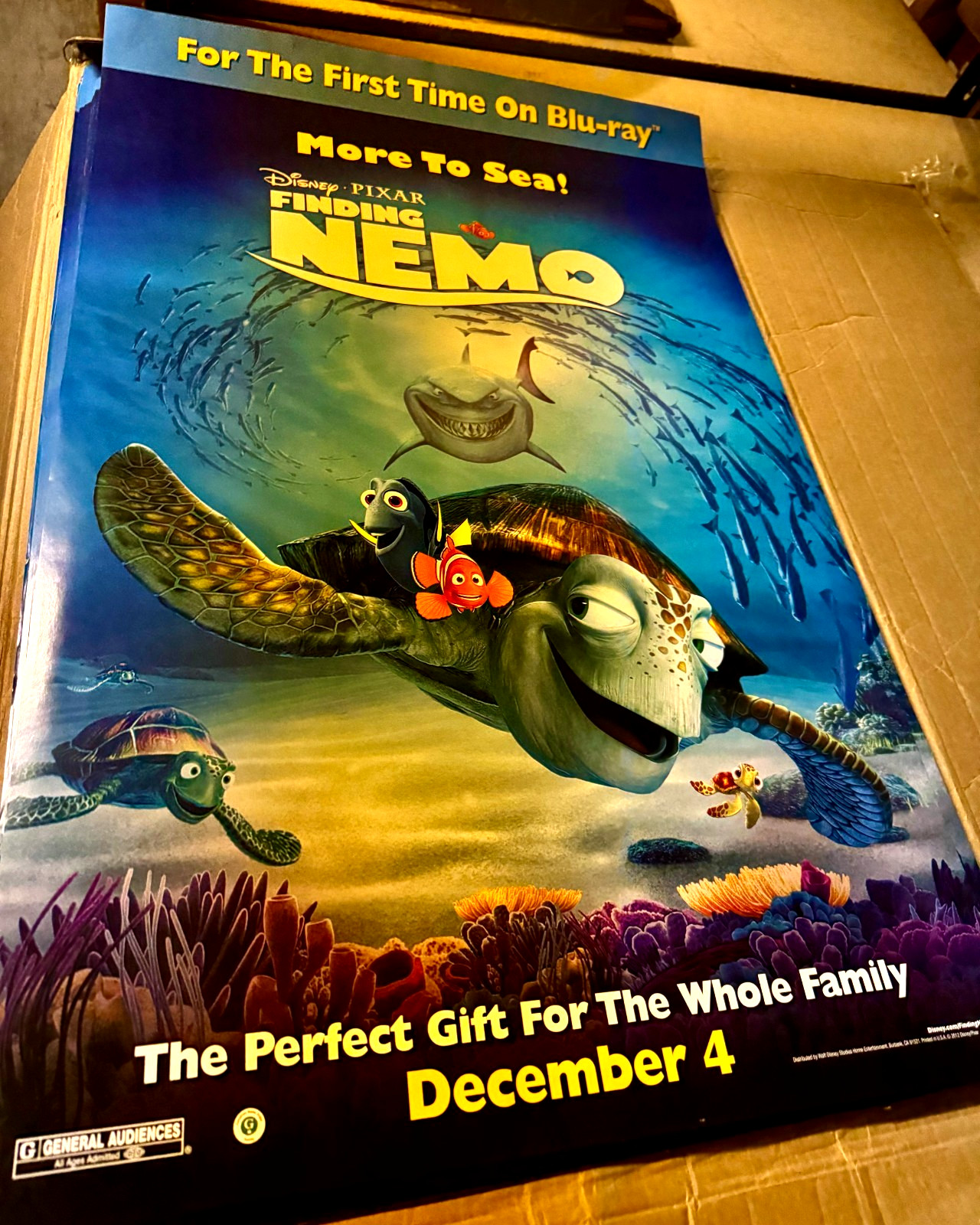Finding Nemo – Video Store Movie Poster – NEW – Original – 27″ x 40″ – READ