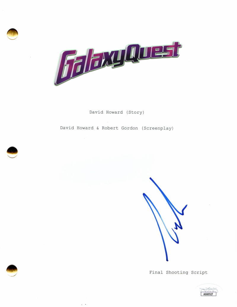 TIM ALLEN SIGNED AUTOGRAPH GALAXY QUEST FULL MOVIE SCRIPT – TOY STORY W/ JSA COA