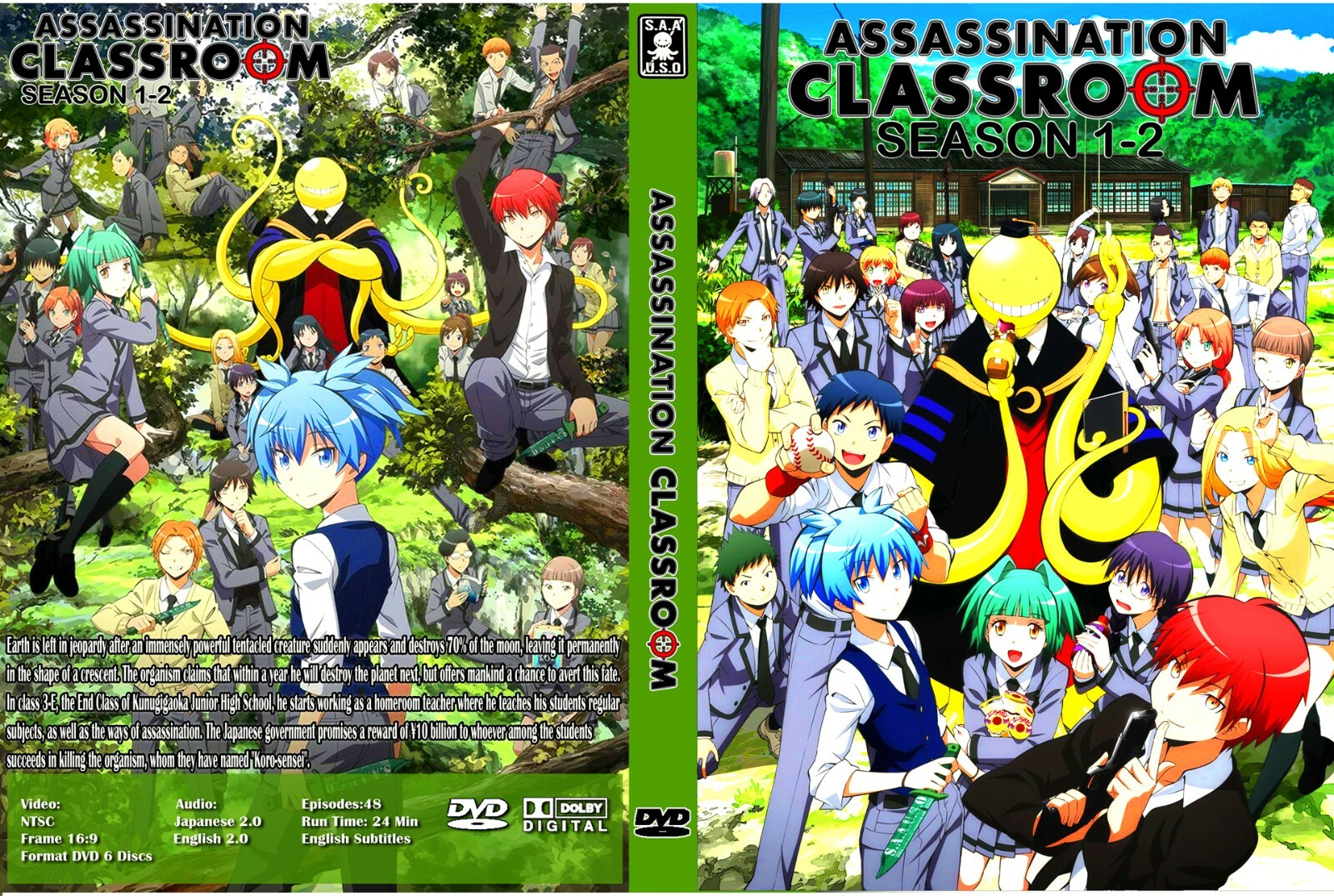 Assassination Classroom Season 1-2 Episodes 48 Dual Audio Eng/Jpn