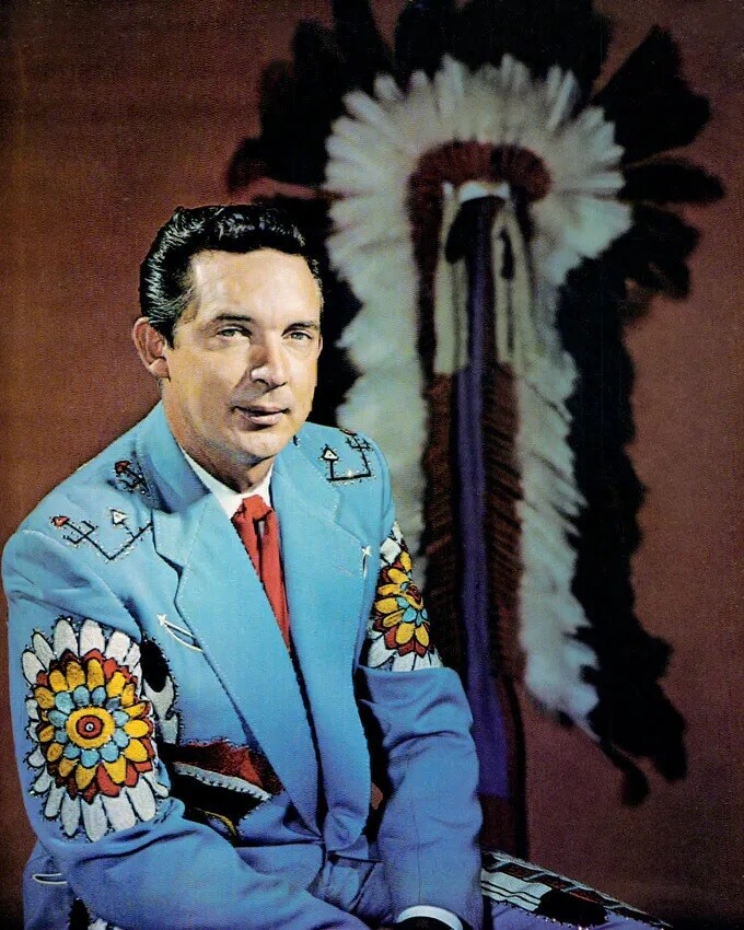 Ray Price Posing In Blue tuxedo 8×10 PHOTO PRINT