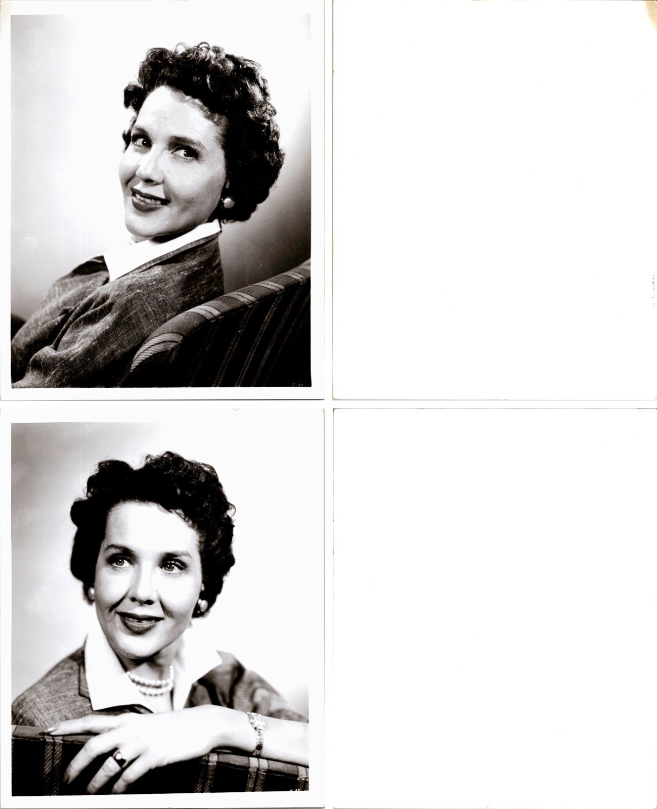 Vintage lot of 2 jane wyatt Publicity Press Photos