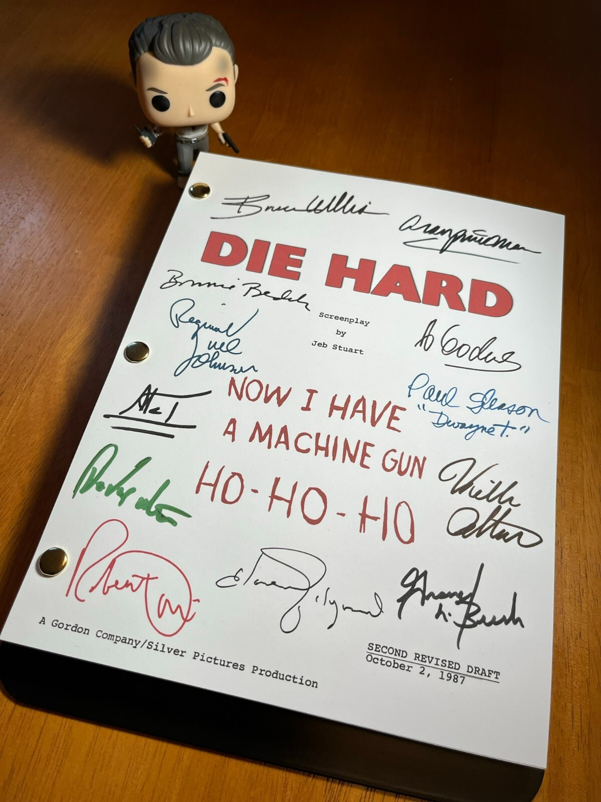 Die Hard Script Cast-Signed – Autograph Reprints – 125 Pages – John McClane