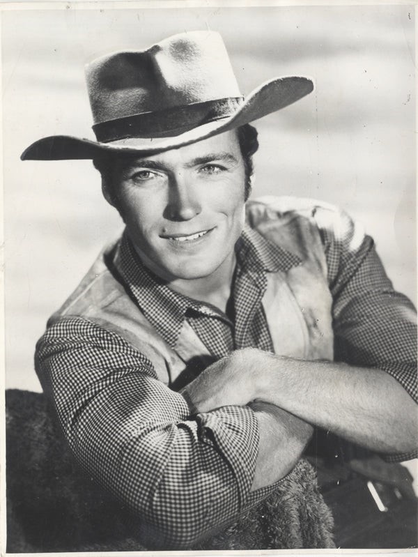 Clint Eastwood Rawhide 1960’s TV Western Publicity Original 6×8 Photo Stamped