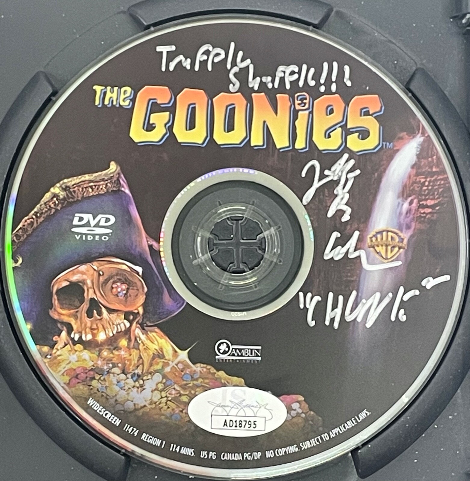 JEFF COHEN Signed Autograph DVD “The Goonies” CHUNK JSA COA