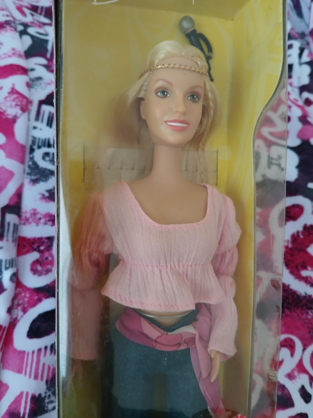 Britney Spears Doll ~ Pepsi Exclusive TV Commercial~Hippie Outfit Pink Top●NRFB♡