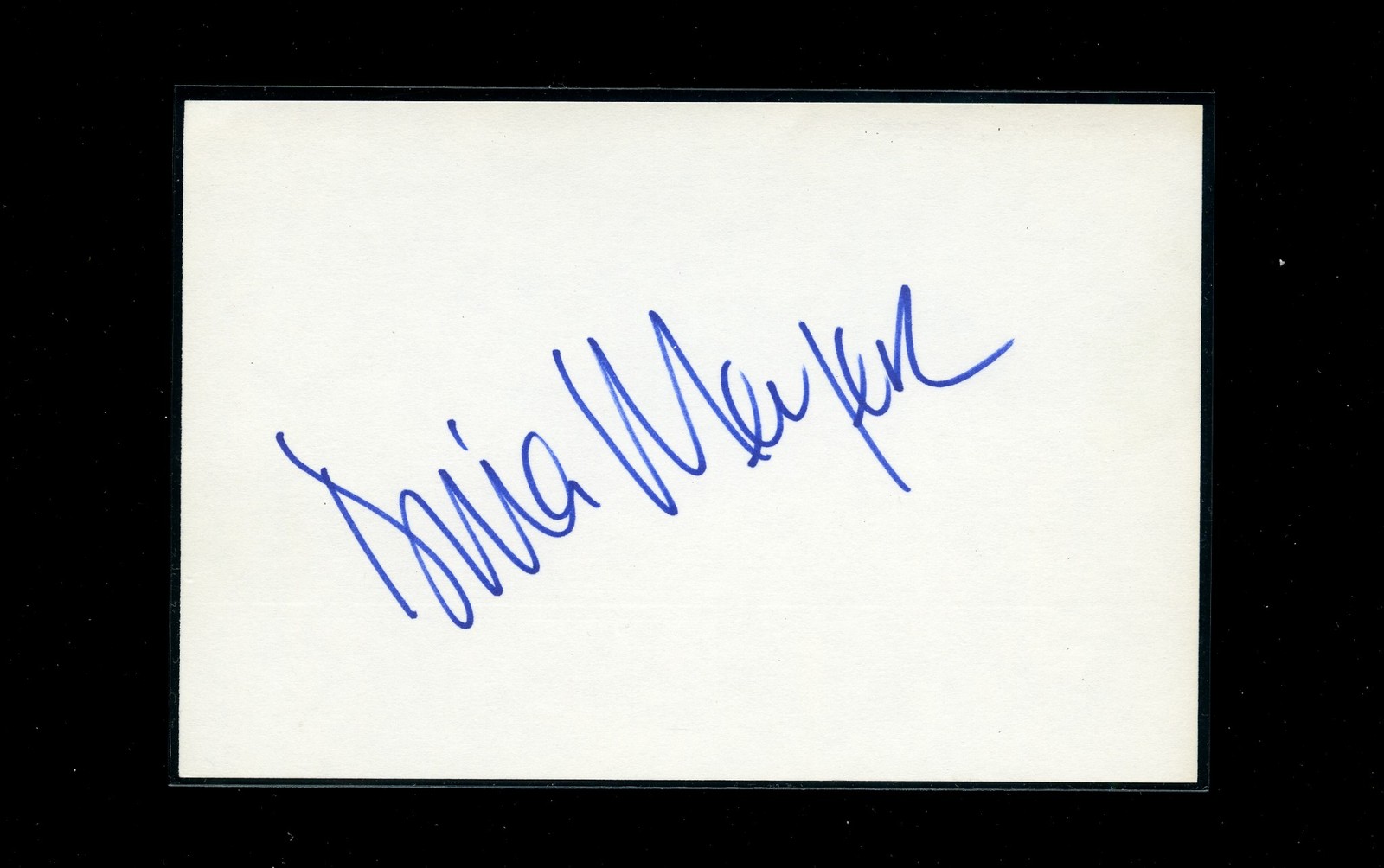 Dina Meyer – Signed Autograph Index Card & Photo Set – Star Trek: Nemesis