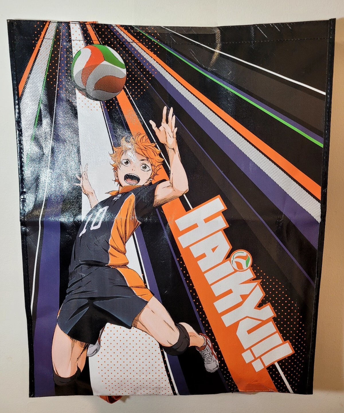 Rare Import Haikyuu Anime Sentai Filmworks Promotional Bag/Backpack 23″×19″
