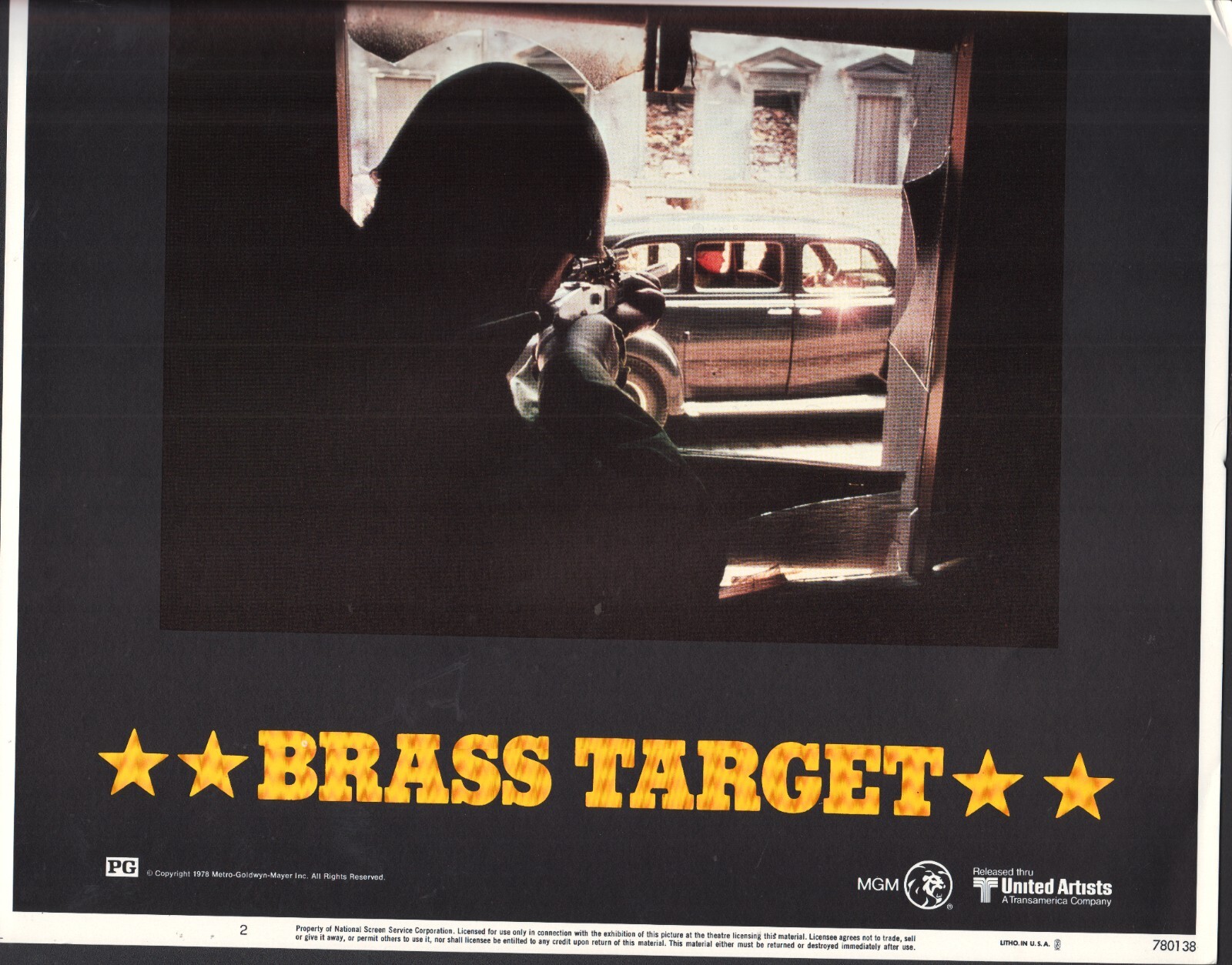 Brass Target (1978) 11×14 Lobby Card #2