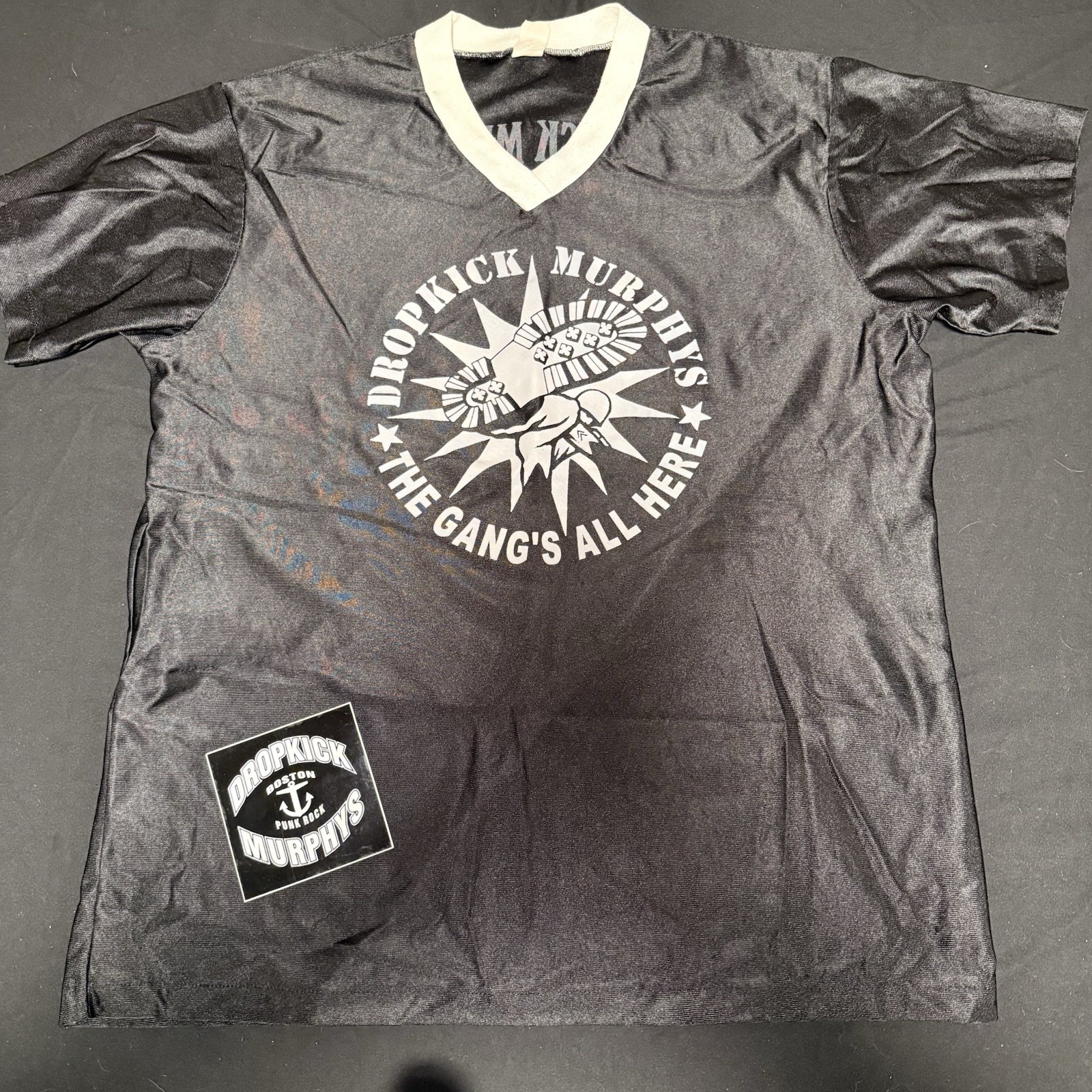 1999 Dropkick Murphys Soccer Jersey The Gang’s All Here Black Size XL