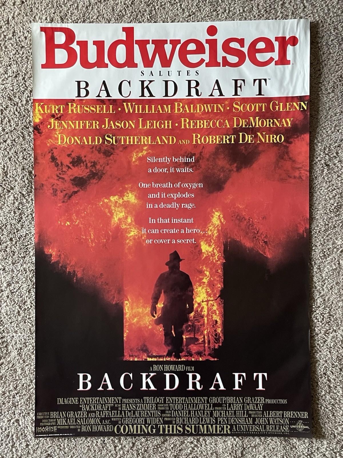 Misc Beer Posters-BACKDRAFT movie Budweiser-US Women Soccer-Dale Earnhardt-Magic