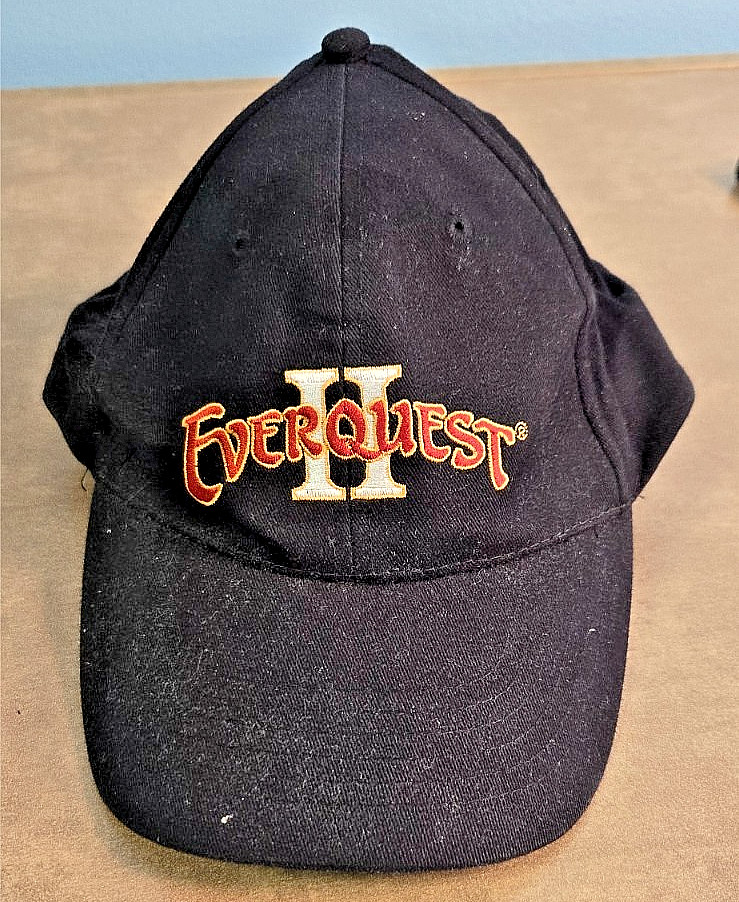 EVERQUEST II black vintage Baseball Cap fantasy Video Game MMORPG Swag