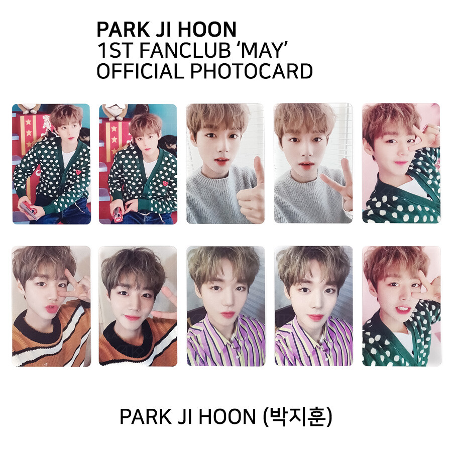 Park Jihoon 1st Fan Club May Official Photocard Photo Card KPOP K-POP WannaOne