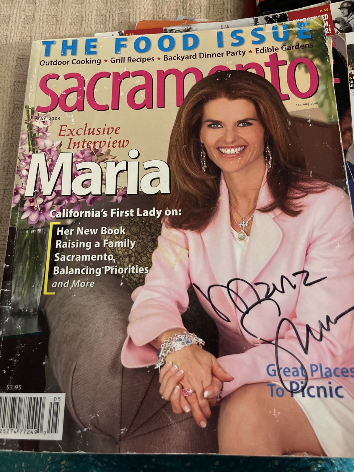 Sacramento Magazine Signed Copy From Maria Shriver